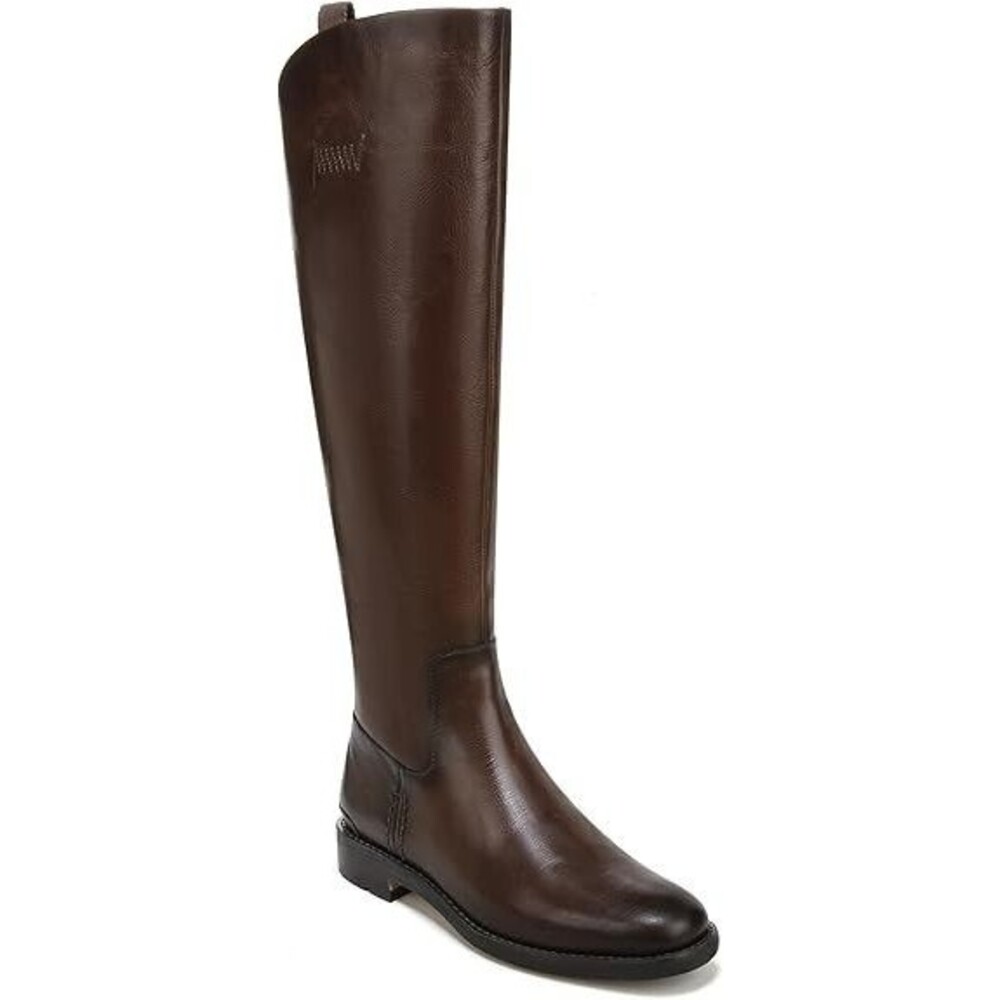 Franco Sarto Women's Meyer Knee High Flat Boots Size 7.5 Dark Brown Leather Boot
